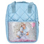 Prošívaný batůžek Top Model, Světle modrý, June s ledním medvědem a flitry