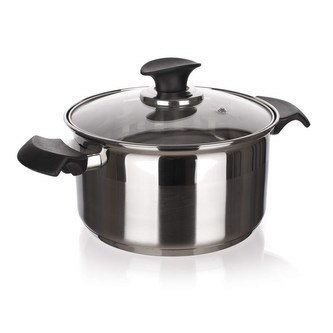 BANQUET Hrnec nerezový AKCENT New Line 18 cm, 2,65 l, s poklicí