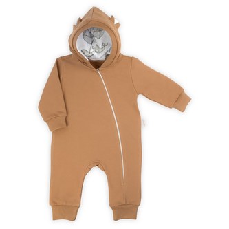 Kojenecký teplákový overal s kapucí Nicol Miki - velikost 86 (12-18m)