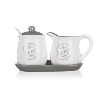 BANQUET Sada mléčenka s cukřenkou SWEET HOME, 4 díly,OK