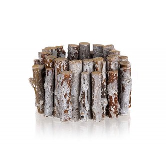 HOME DECOR Svícen dřevěný průměr 13 cm