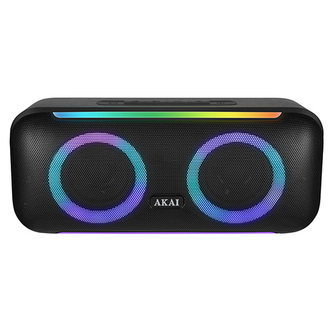 Reproduktor AKAI, ABTS-70, přenosný, voděodolný, Bluetooth, TWS, 40 W RMS