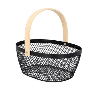 Košík | FORRES | černá | 23x21 cm | ALL 987803