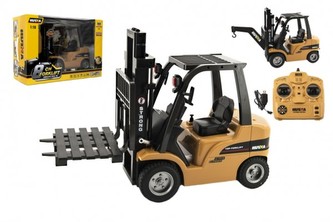 Vysokozdvižný vozík RC kov/plast 33cm na bat. se světlem a zvukem v krabici 52x37x23cm