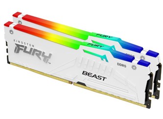 KINGSTON DIMM DDR5 (Kit of 2) FURY Beast White RGB EXPO 32GB 6000MT/s CL36