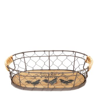 Košík | FARMA | oválný | 30x21x8 cm | ALL 844251