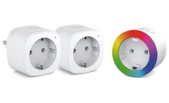 STRONG chytrá Wi-Fi 3x napájecí EU zásuvka Helo-PLIGHT-TRIPLE-EU/ tlačítka ON/OFF/ kompatibilní s Google a Alexa/ bílá