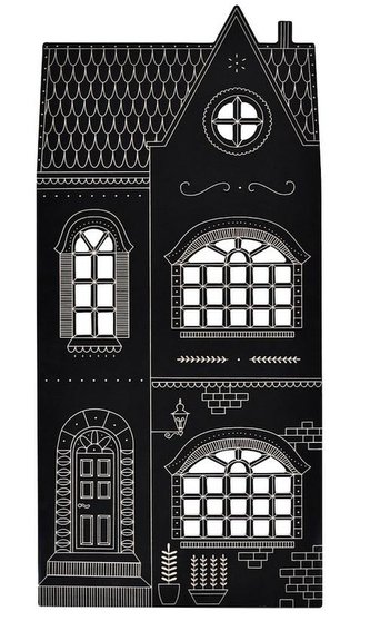 Drewniana tablica kredowa - kamienica duża Drewniana tablica kredowa - kamienica duża