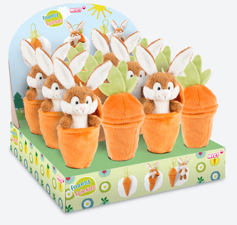NICI plyš Králíček v mrkvičce 15cm, 1ks