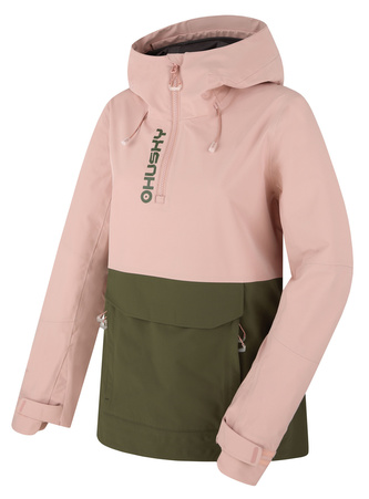 Dámská outdoor bunda Nabbi L lt. pink/khaki - L
