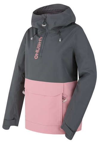 Dámská outdoor bunda Nabbi L dk. grey/pink - XL