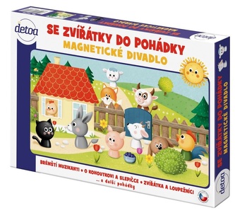 Magnetyczny teatrzyk ze zwierzątkami do bajki