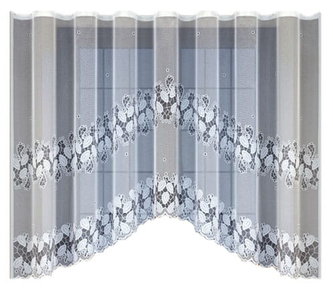 Dekorační žakárová záclona s řasící páskou EMILA 160 bílá 300x160 cm MyBestHome