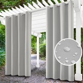 Venkovní zahradní závěs s kroužky MALIBU světle šedá 155x200 cm, (cena za 1 kus) MyBestHome