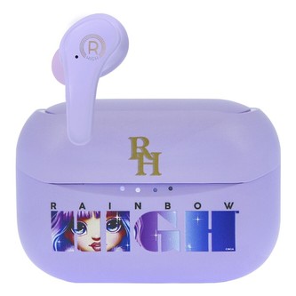 OTL bezdrátová sluchátka do uší TWS Rainbow High fialová