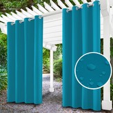 Venkovní zahradní závěs s kroužky MALIBU tmavě tyrkysová 155x200 cm, (cena za 1 kus) MyBestHome