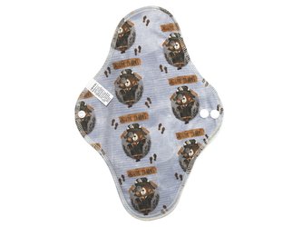 BIO Noční vložka (PUL) - Detektiv Ted & přírodní bambusovo-biobavlněné froté