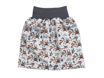 BIO Noční sukýnka - Ovčí radovánky__VELIKOST:M