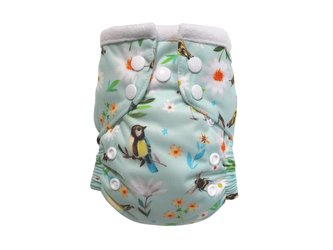 Kapsová plenka (S), bez křidélek - Sýkorky v kopretinách PAT