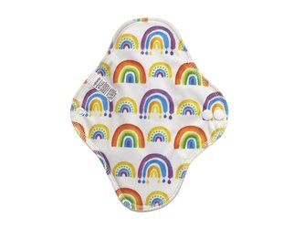 Denní vložka (PUL) - Duha, sv. žlutý velur (kojenecký plyš)