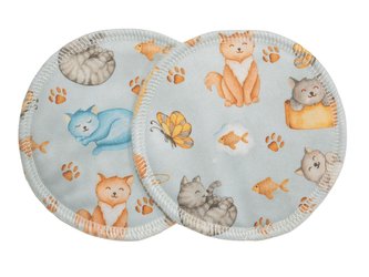 BIO Vložky do podprsenky - Kočičí snění (PUL)