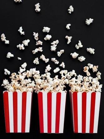 Pudełka na popcorn 7x7x12,5cm 6szt