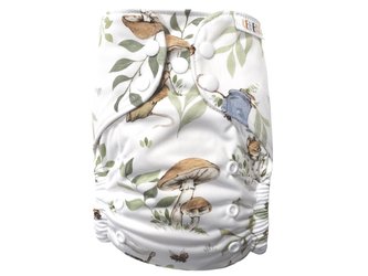 BIO Bambusová kapsová plenka (M) - Myší rodinka PAT