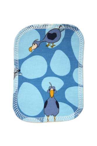 BIO Látkový ubrousek S (9x12cm) - Dodo a biobavlněné froté (GOTS)