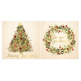 Vánoční přáníčka s obálkou 12ks