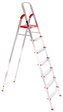 Schůdky hliníkové skládací ALU STEPS 7, 7 stupňů, nejvyšší schůdek 153 cm, nosnost 120 kg SIXTOL