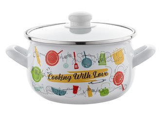 SMALTOVANÝ HRNEC 20CM JULIA