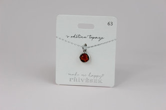 Přívěsek MAKE ME HAPPY V odstínu topazu