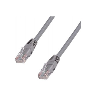 DATACOM Patchkabel 1m UTP Cat5e RJ45 šedý