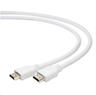 GEMBIRD Kabel HDMI-HDMI 1,8m, 1.4, M/M stíněný, zlacené kontakty, bílý