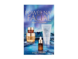 Estée Lauder Power Nap Facial denní pleťový krém Revitalizing Supreme+ Youth Power Creme 15 ml + čisticí pěna a maska Perfectly Clean Multi-Action Foam Cleanser 30 ml + pleťové sérum Advanced Night Repair Synchronized Multi-Recovery Complex 7 ml + oční kr