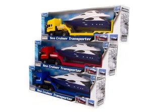 Tir laweta Scania + jacht 1:48 mix TEAMA