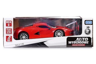 Auto wyścigowe zdalnie sterowane czerwone