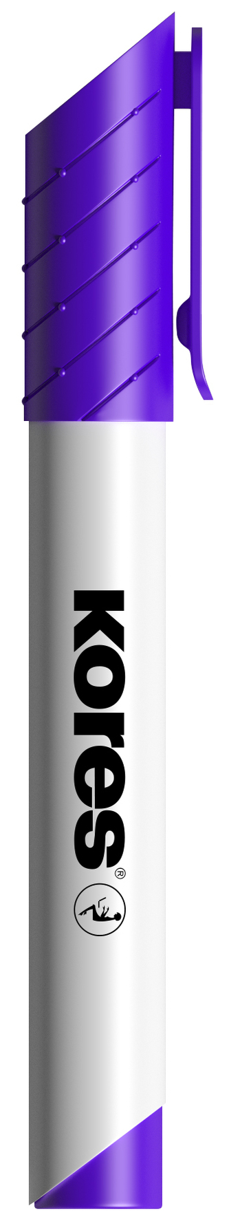 K-MARKER Popisovač na bílé tabule a flip charty, kulatý hrot 3 mm, fialový