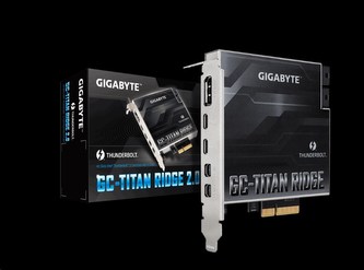 GIGABYTE GC-TITAN RIDGE 2.0, Intel® Thunderbolt™ 3 Certified add-in card, USB Type-C, DisplayPort