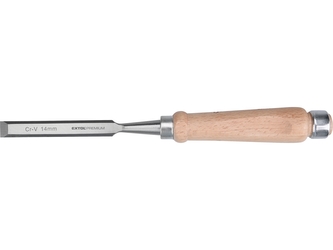 EXTOL PREMIUM dláto s kvalitní bukovou rukojetí, 14mm, délka 275mm, CrV