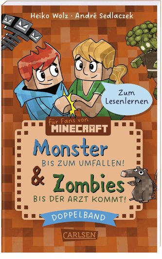 Lesenlernen mit Spaß - Minecraft: Doppelband - Enthält die Bände: Zombies - bis der Arzt kommt! (Band 1) / Monster - bis zum Umf