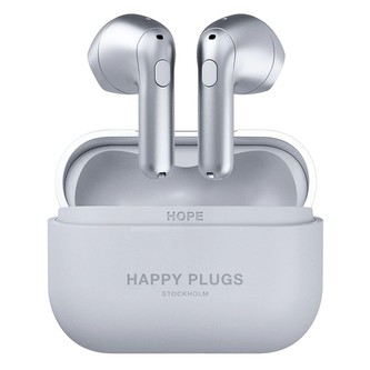 HAPPY PLUGS bezdrátová sluchátka Hope Stříbrná