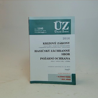 ÚZ č. 1105 - Krizové zákony, Hasičský záchranný sbor, požární oc