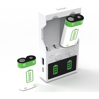 iPega XBX010 Nabíječka Baterií + 2ks Baterie 2200mAh pro XBox Series X/S bílá