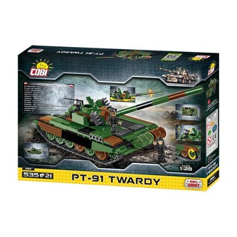 stavebnice Small Army Tank PT91 Twardy, 535 k, 2 f