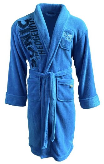Pánský fleece župan Sonic The Hedgehog|Ježek Sonic: Třída 91 (univerzální) modrý