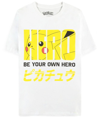 Pánské tričko Pokémon: Be Your Own Hero (XS) bílá bavlna