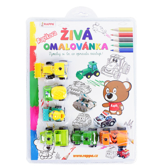 Živá omalovánka s auty