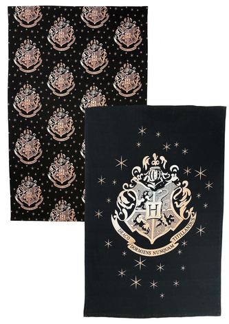 Set 2 kusů utěrek kuchyňských Harry Potter: Bradavice Set 2 kusů (65 x 45 cm)