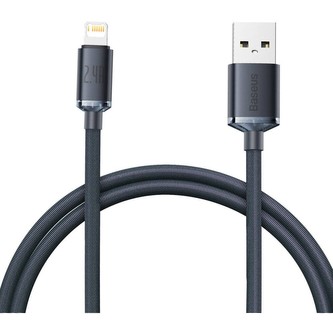 Baseus Crystal Shine Series kabel USB-A/Lightning (20W) 1,2m černý